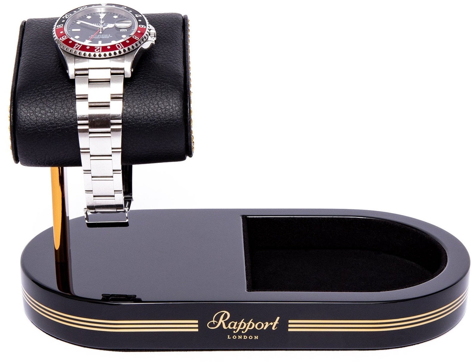 Rapport Watch Stand Formula Tray Black Silver Silver
