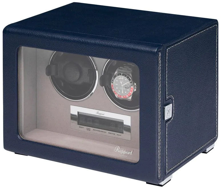 Rapport Watch Winder Quantum Quad Two Leather Blue