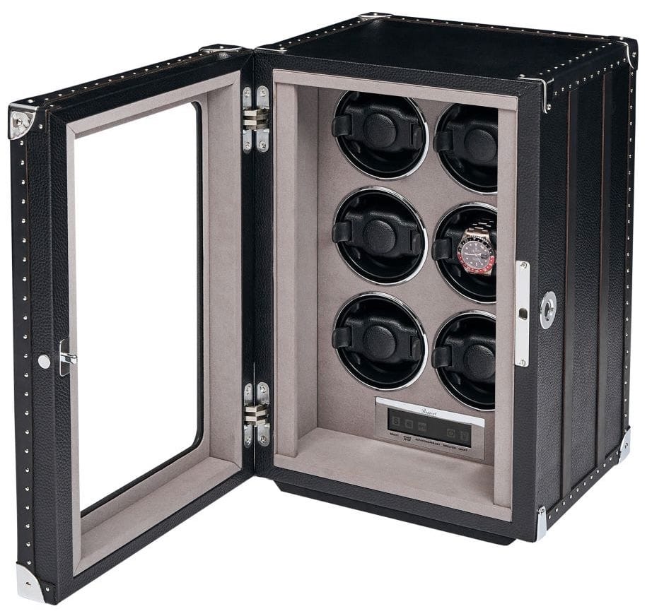 Rapport Watch Winder Roamer 6 Leather Black