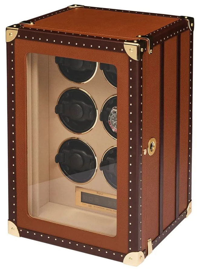 Rapport Watch Winder Roamer 6 Leather Brown