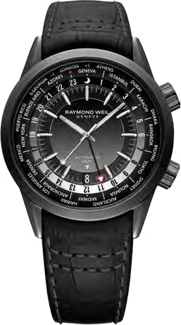 Raymond Weil Freelancer Gmt Worldtimer Black