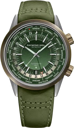 Raymond Weil Freelancer Gmt Worldtimer Green