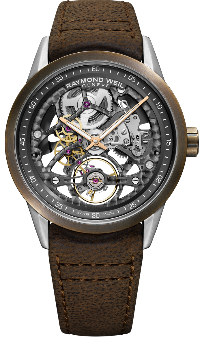 Raymond Weil Freelancer Skeleton Rw1212 Bronze