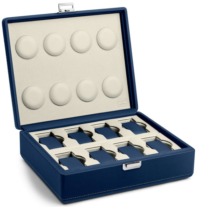 Scatola Del Tempo Watch Case Valigetta 8 Blue Off White