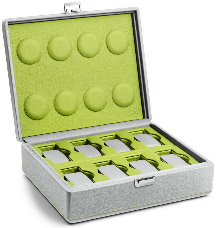 Scatola Del Tempo Watch Case Valigetta 8 Grey Green