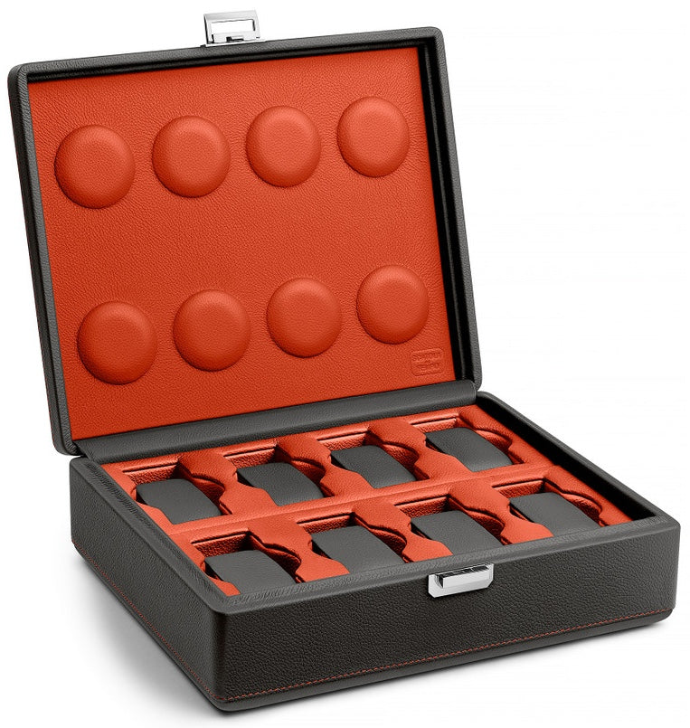 Scatola Del Tempo Watch Case Valigetta 8 Grey Orange