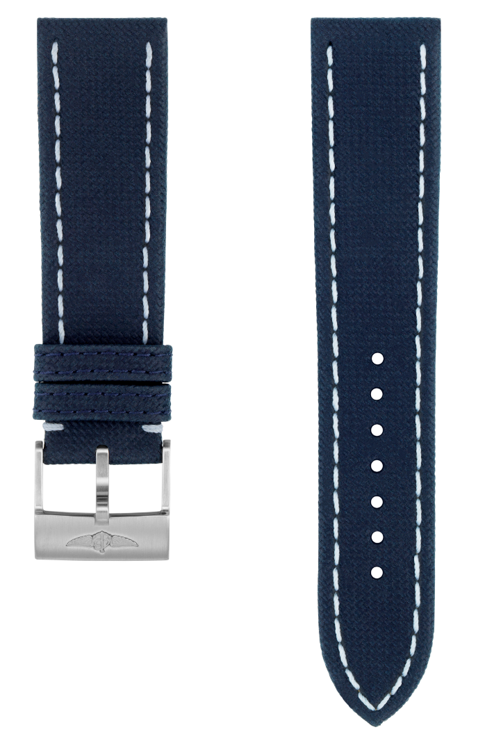 Breitling Strap Military Leather 22-20 Blue