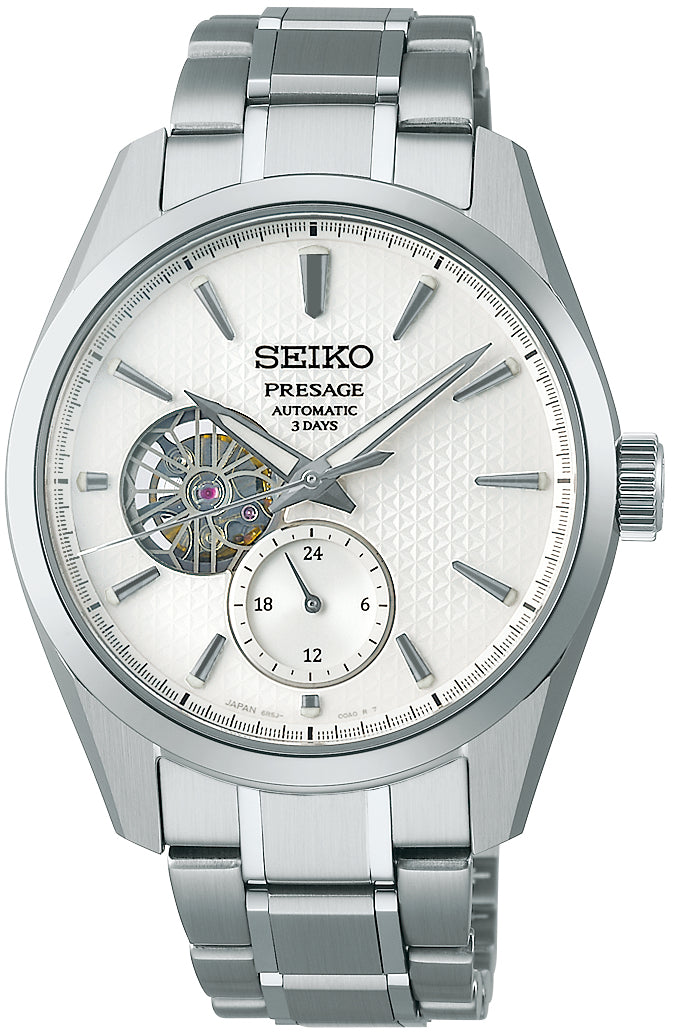 Seiko Presage Sharp Edged Shiro Open Heart