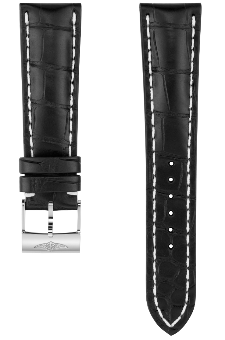 Breitling Strap Old Style Alligator 24-20 Black