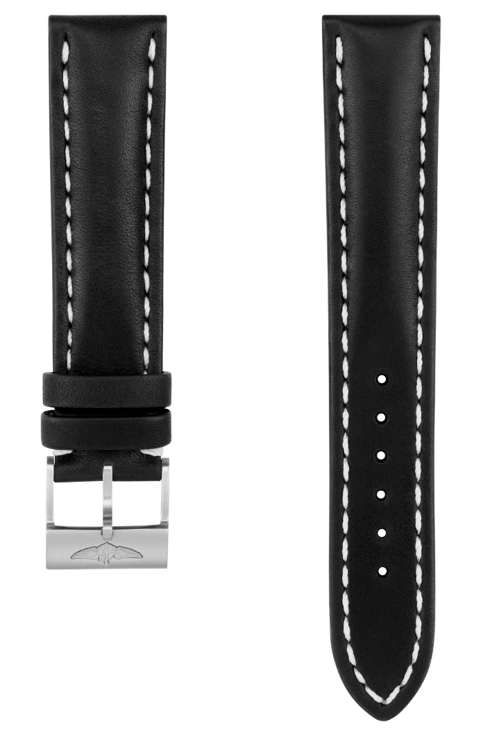 Breitling Strap Old Style Calf Leather 20-18 Black