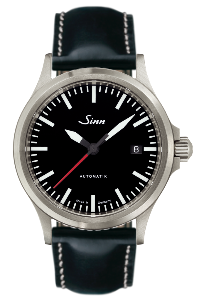 Sinn 556 I Rs Cowhide Black Contrasting Seam White