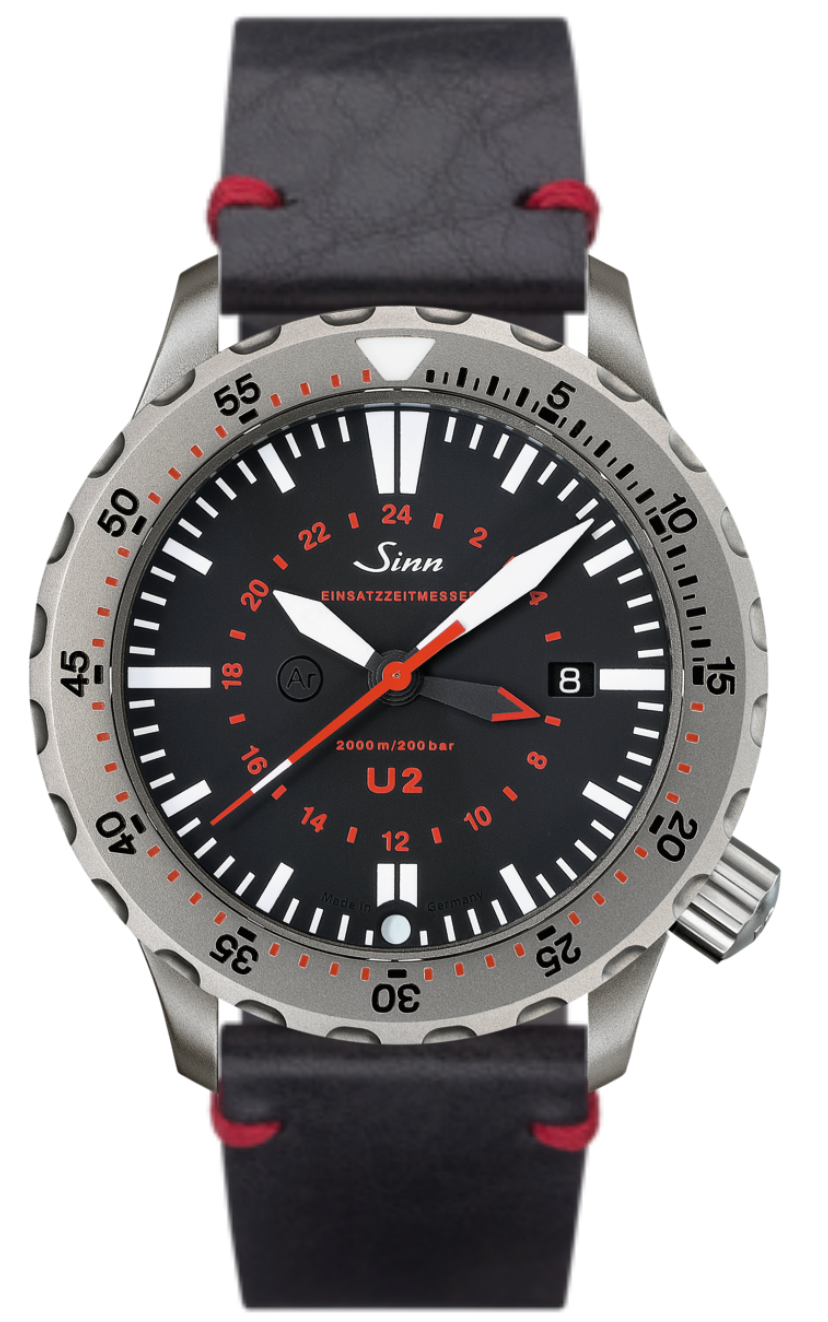 Sinn U2 Ezm 5 Vintage Black With Red