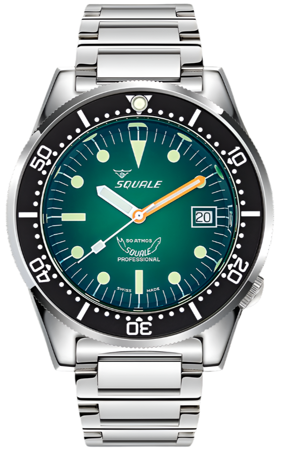 Squale 1521 Green Ray Bracelet