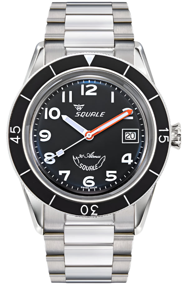 Squale Sub-39 Black Arabic Bracelet