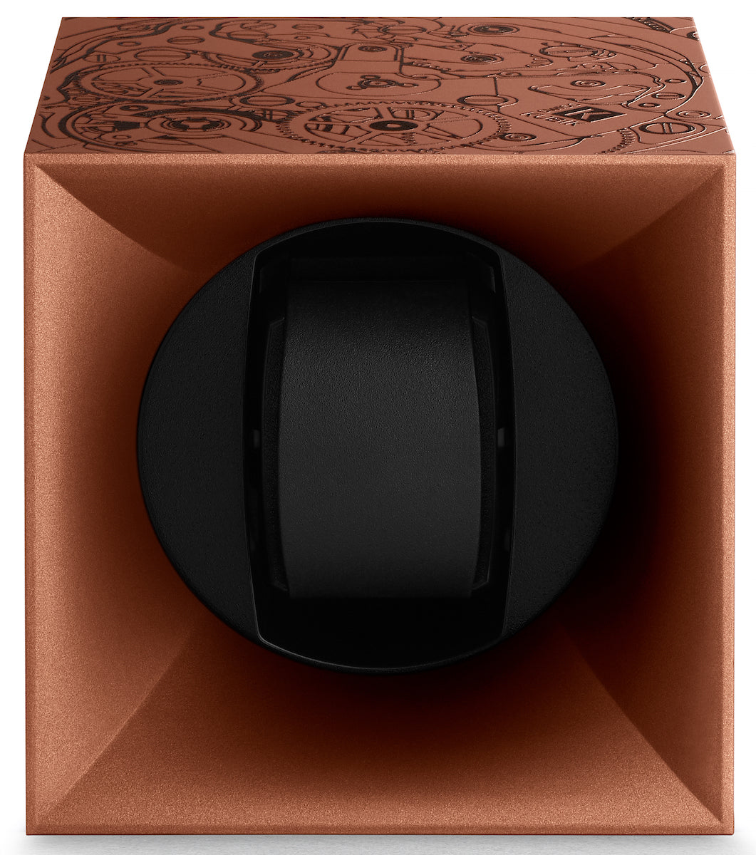 Swiss Kubik Watch Winder Single Startbox Copper Print