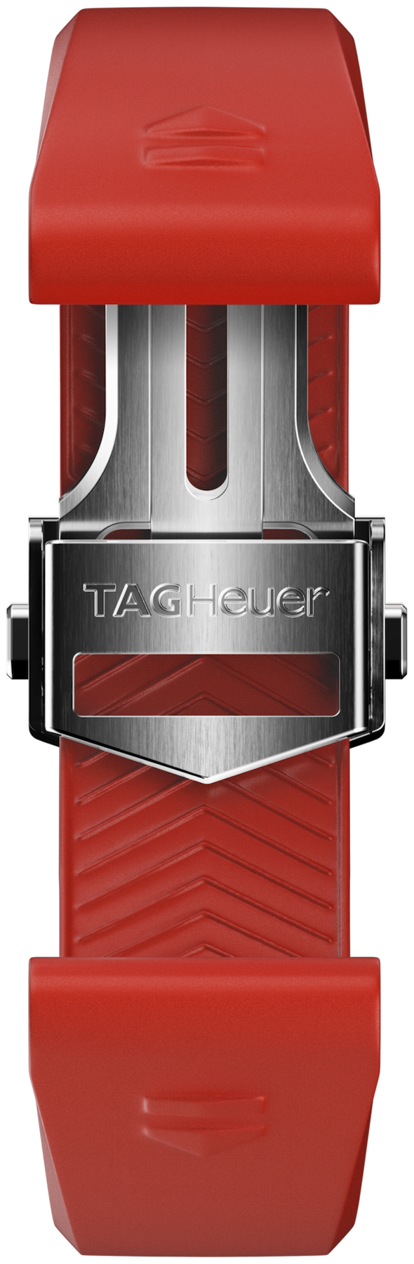 Tag Heuer Strap Connected 42mm Rubber Red Folding Buckle
