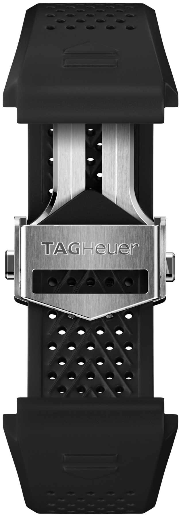 Tag Heuer Strap Connected 45mm Rubber Black Folding Buckle