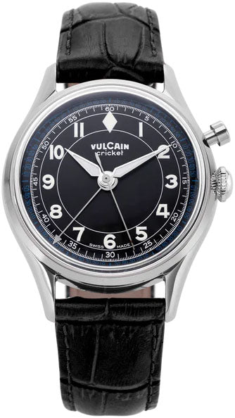 Vulcain Cricket Classique 36mm Black White Blue