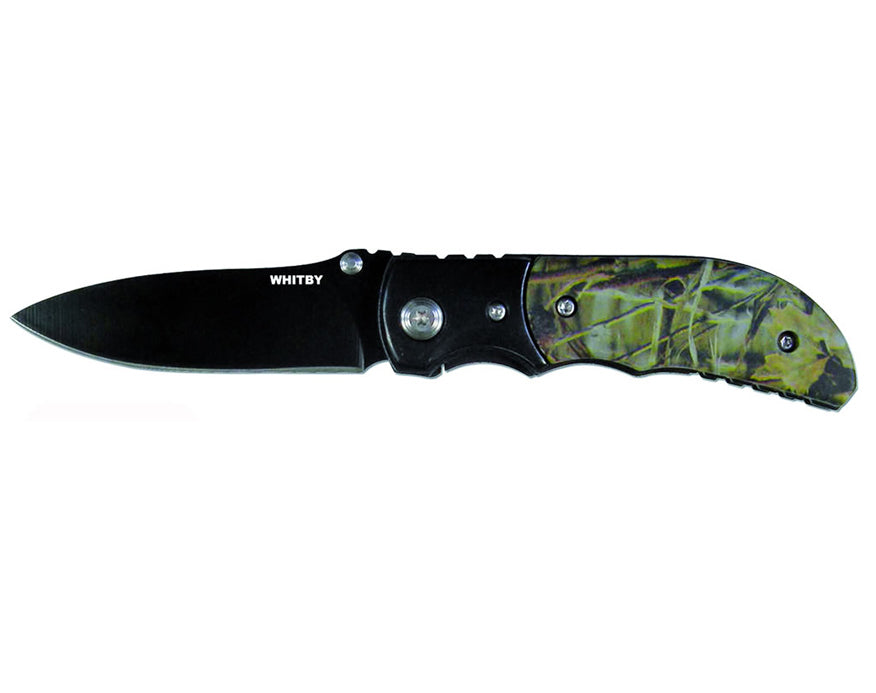 Whitby & Co Knife Lock Camo Handle - Silver