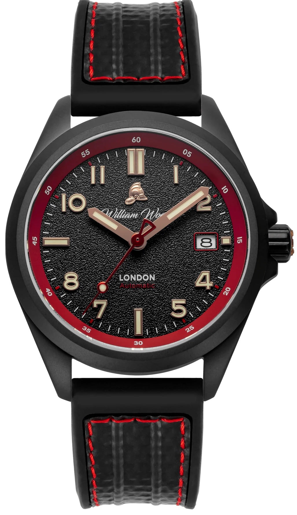 William Wood Fearless Red Black Fire Hose