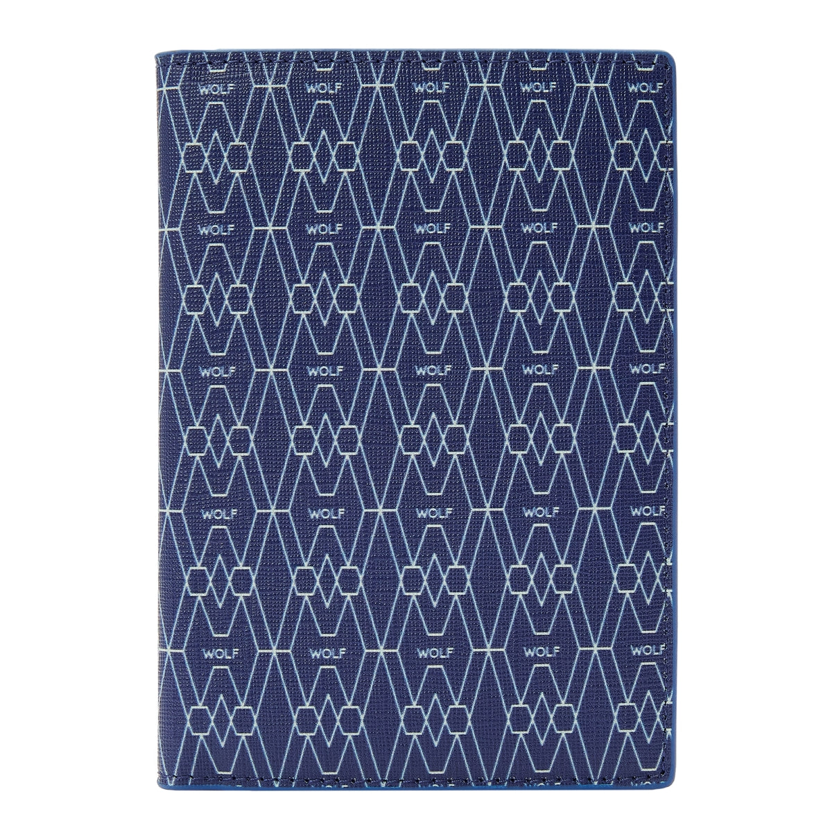 Wolf Signature Vegan Collection Blue Passport Sleeve - Blue