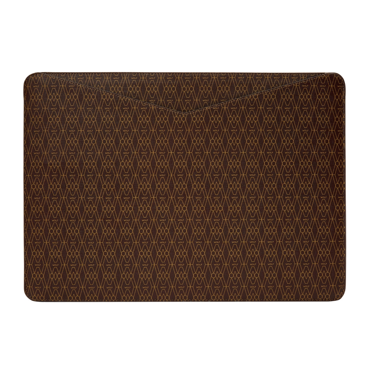 Wolf Signature Vegan Collection Brown Laptop Sleeve - Brown