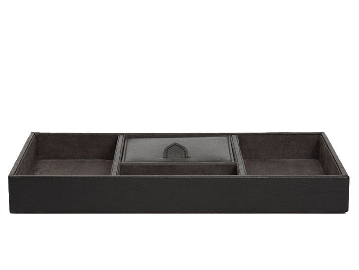 Wolf Valet Tray Blake Black Grey - Black