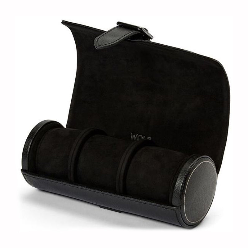 Wolf Watch Roll British Racing Black Triple