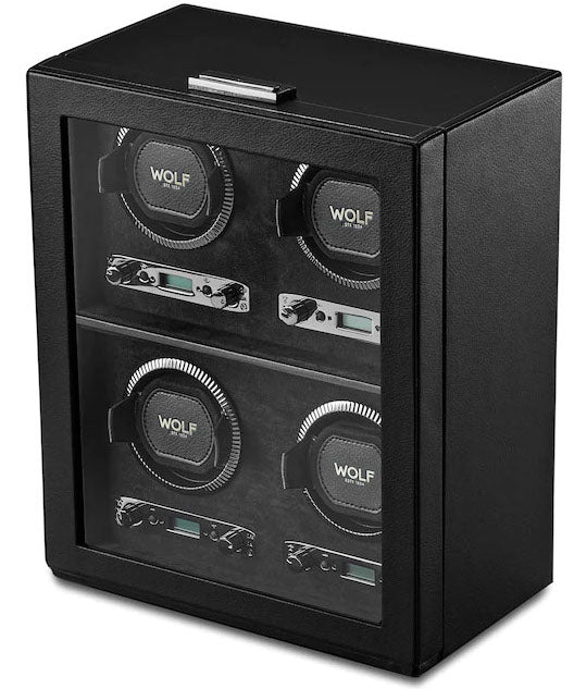 Wolf Watch Winder British Racing Black 4pc