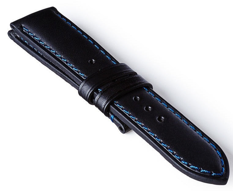 Bremont Strap Leather Black Blue 22mm Regular