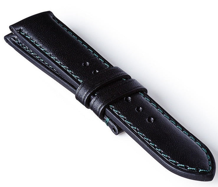 Bremont Strap Leather Black Green 22mm Regular