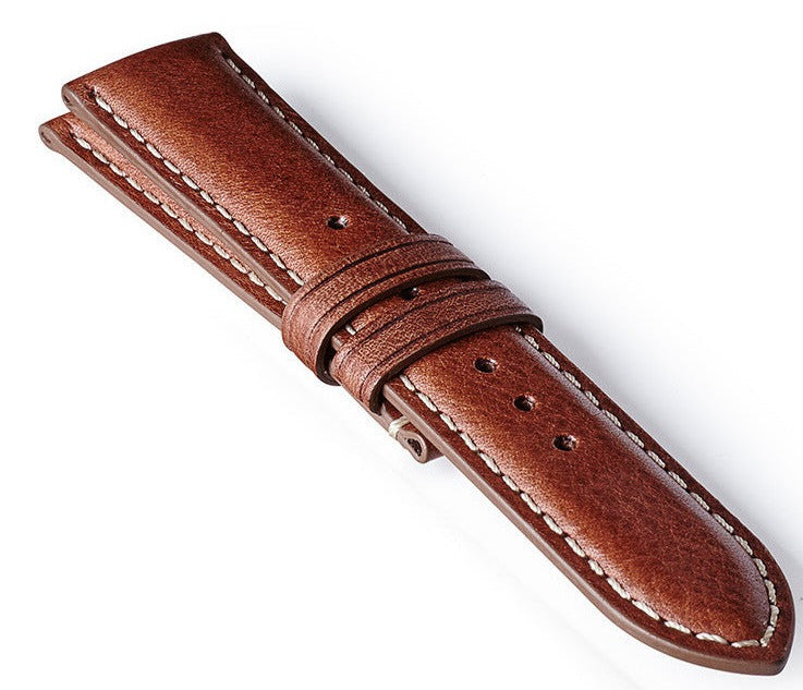 Bremont Strap Leather Brown White 22mm Regular