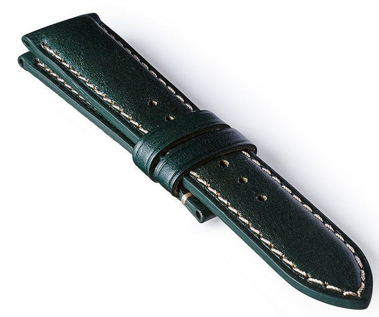 Bremont Strap Leather Green White 22mm Regular