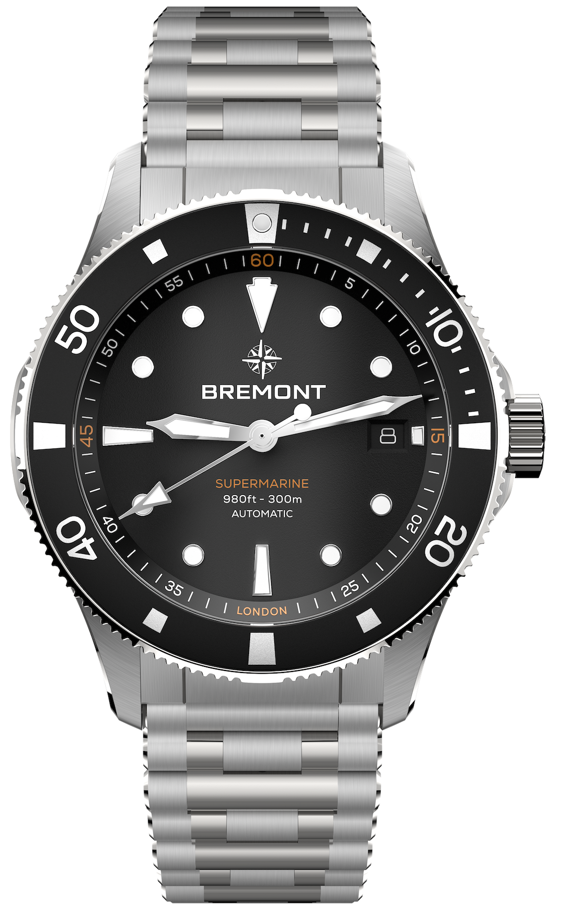 Bremont Supermarine 300m Date Black Bracelet