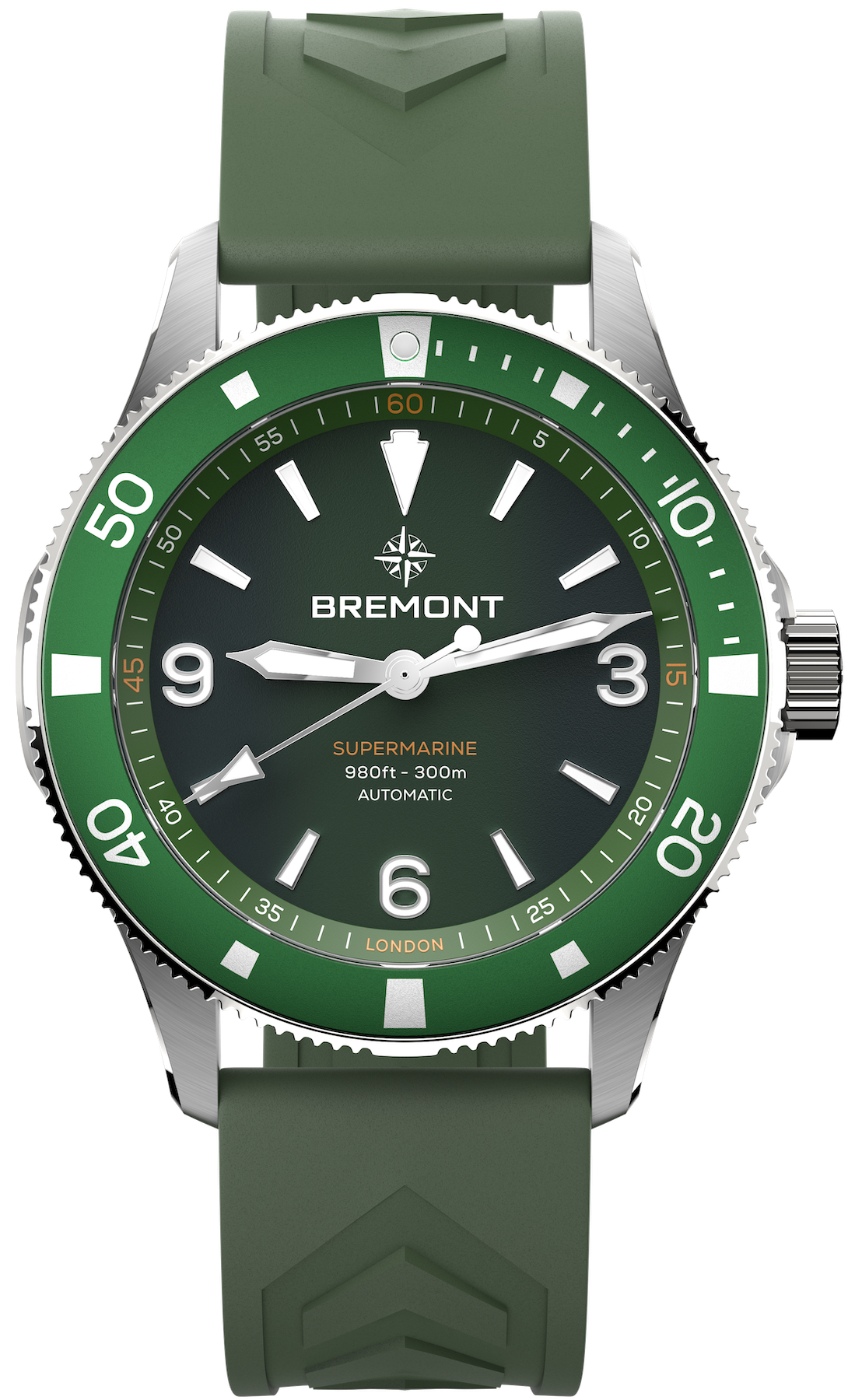 Bremont Supermarine 300m Green Rubber