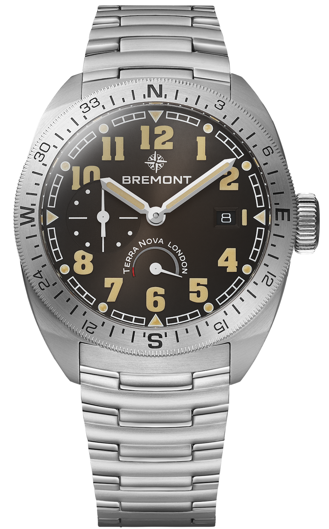 Bremont Terra Nova 40.5 Turning Bezel Black Bracelet