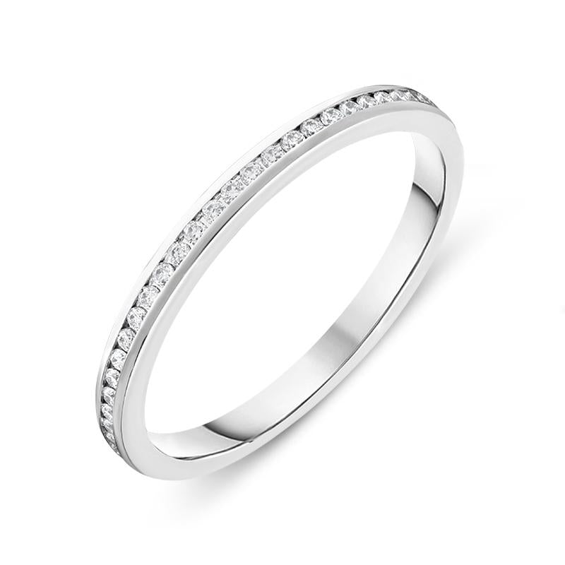 Platinum 0.27ct Diamond Wedding Eternity Ring