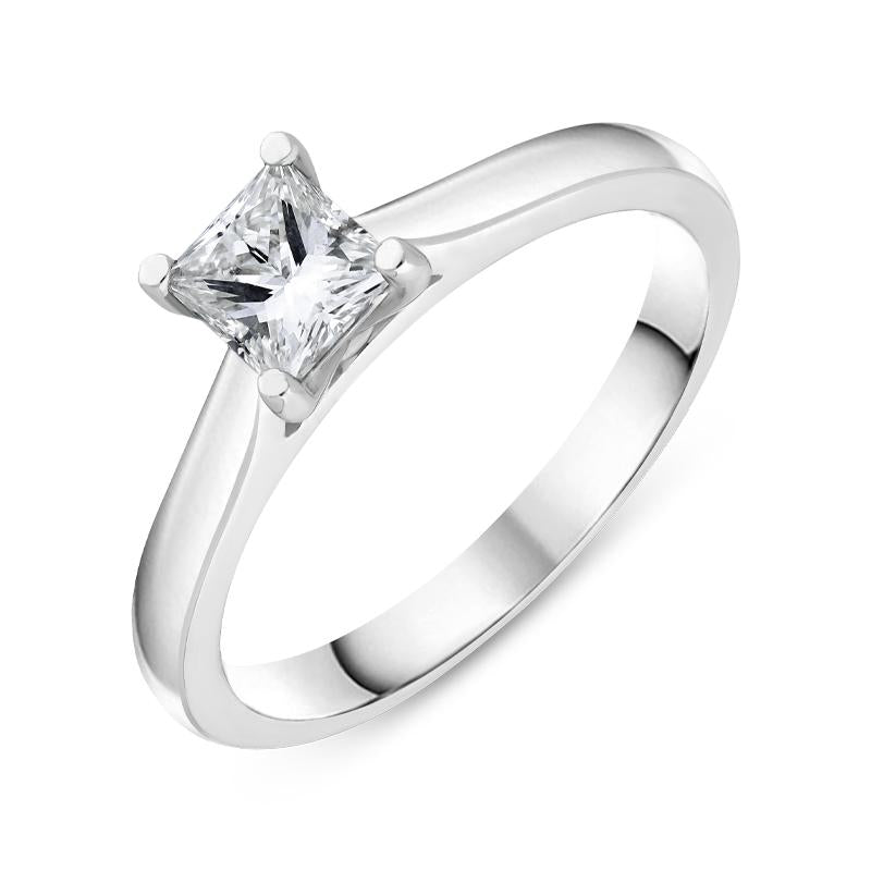 Platinum 0.58ct Diamond Solitare Ring