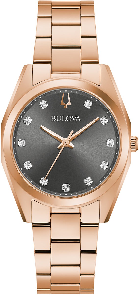 Bulova Watch Surveyor Diamond Ladies