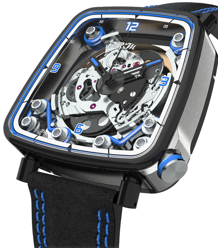 B.r.m. Ff39-40 Grey Titanium Black Pvd Blue