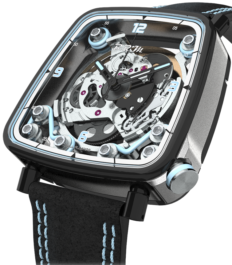 B.r.m. Ff39-40 Grey Titanium Black Pvd Light Blue