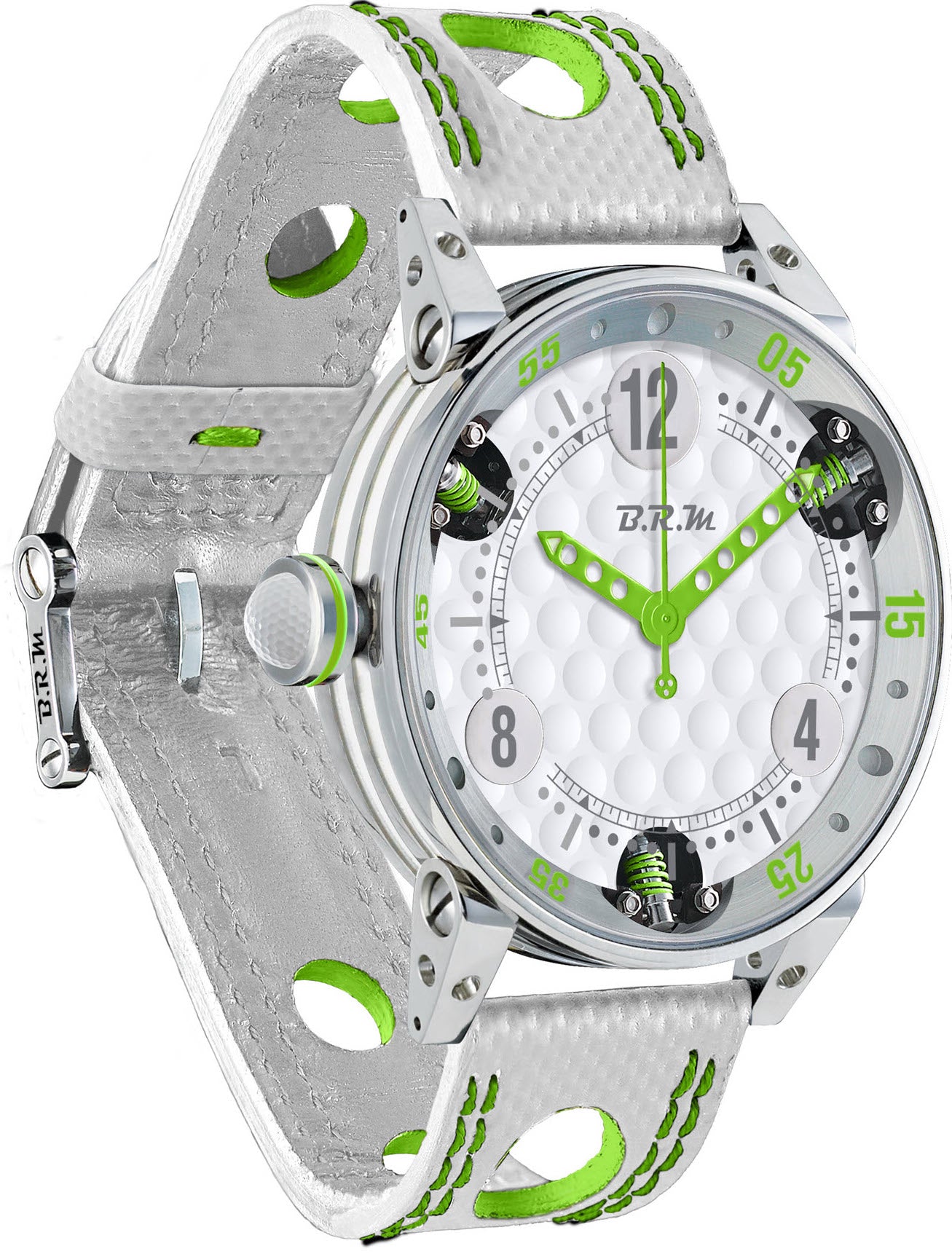 B.r.m. Golf Master Mens Lime Green Red Hands