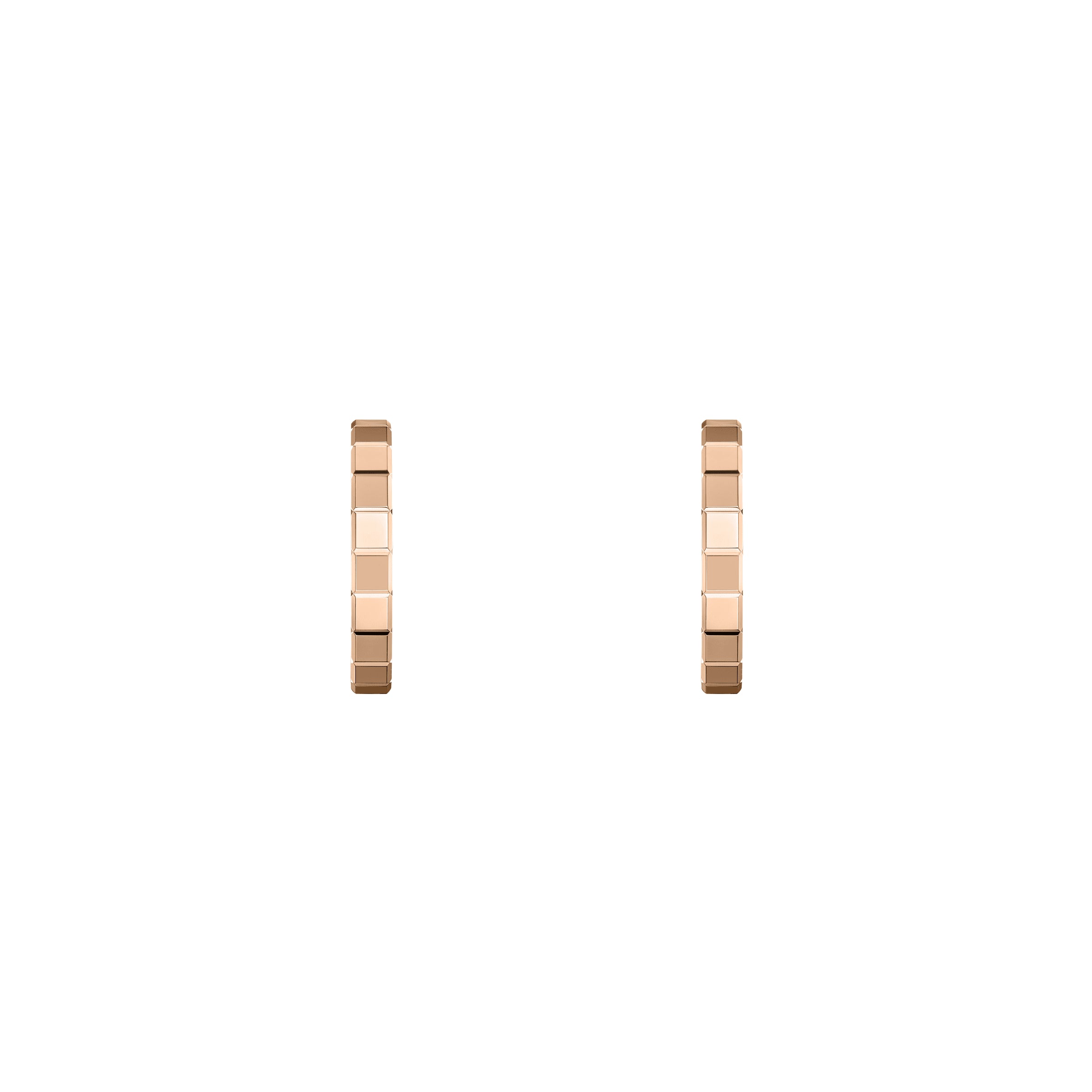Chopard Ice Cube 18ct Rose Gold Hoop Earrings