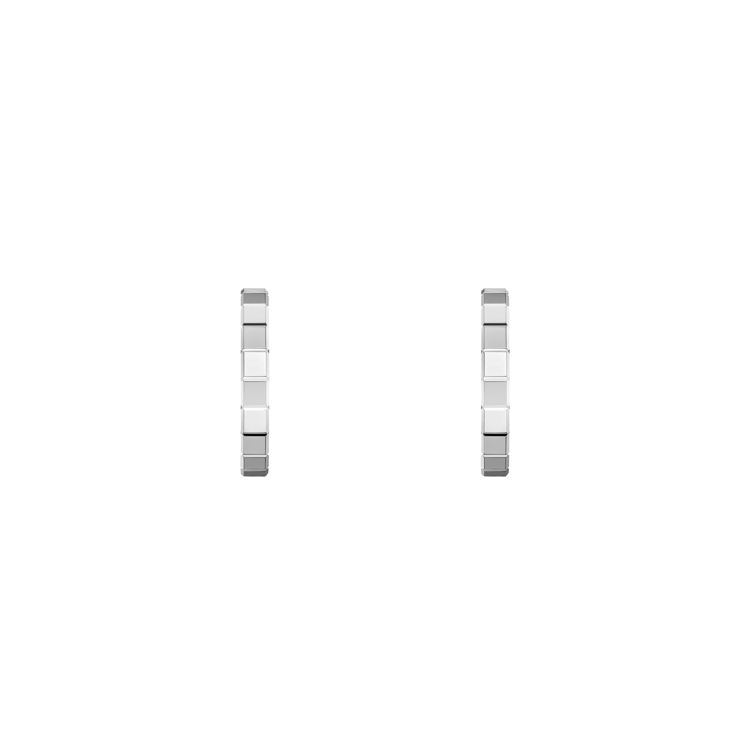 Chopard Ice Cube 18ct White Gold Hoop Earrings