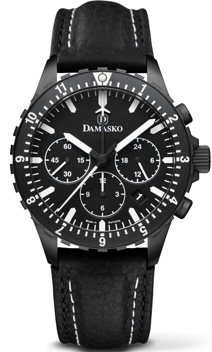 Damasko Watch Dc 86 Black Leather Pin