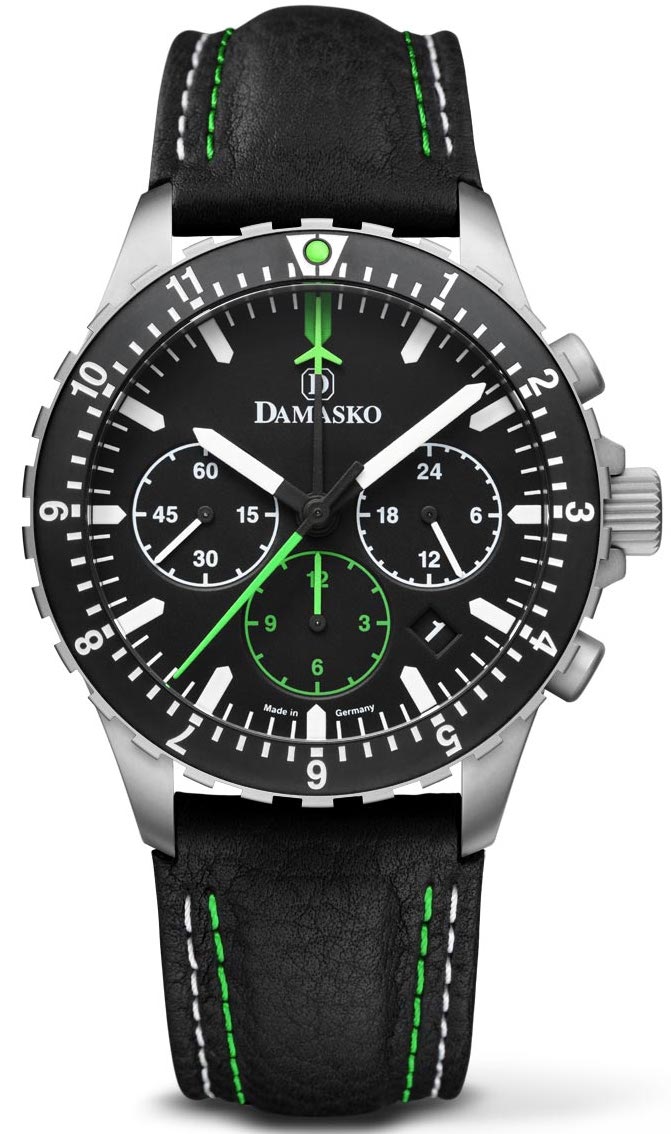 Damasko Watch Dc 86 Green Leather Pin