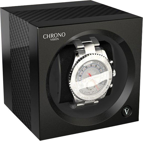 Chronovision One Watch Winder Bluetooth Carbon Black Silk