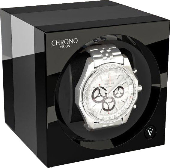 Chronovision One Watch Winder Bluetooth Chrome Black High Gloss