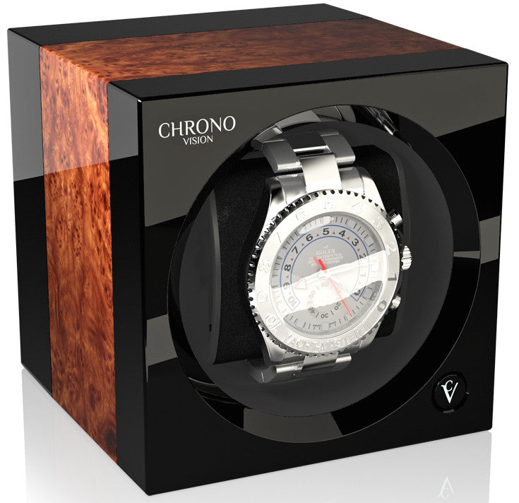 Chronovision One Watch Winder Bluetooth Elm High Gloss Black High Gloss
