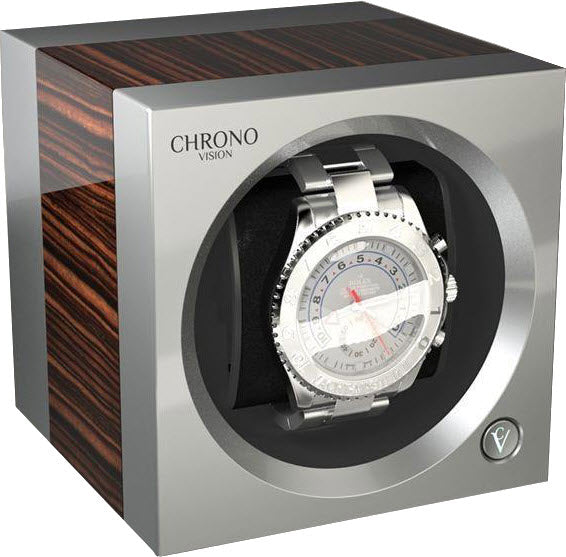 Chronovision One Watch Winder Bluetooth Highmgloss Chrome Silk
